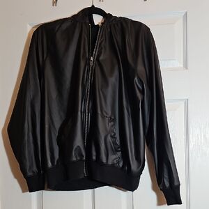 torrid Black Bomber Jacket with Hood